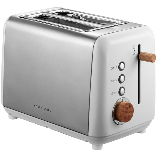 Boden Stark Anson Collection 2 Slice SS Toaster - White