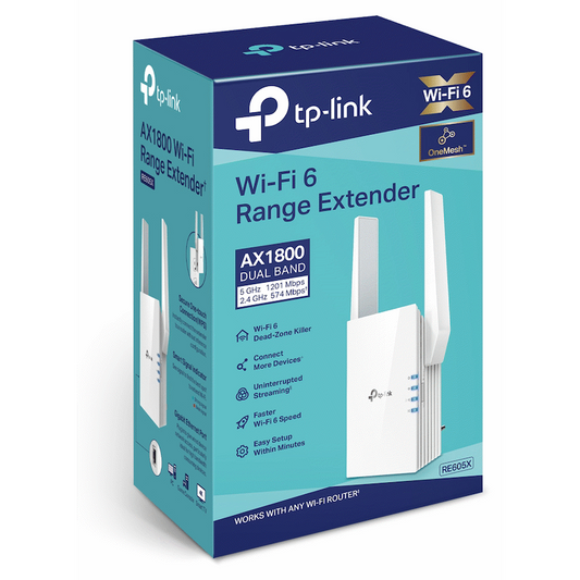TP-Link RE605X AX1800 Wi-Fi 6 Range Extender