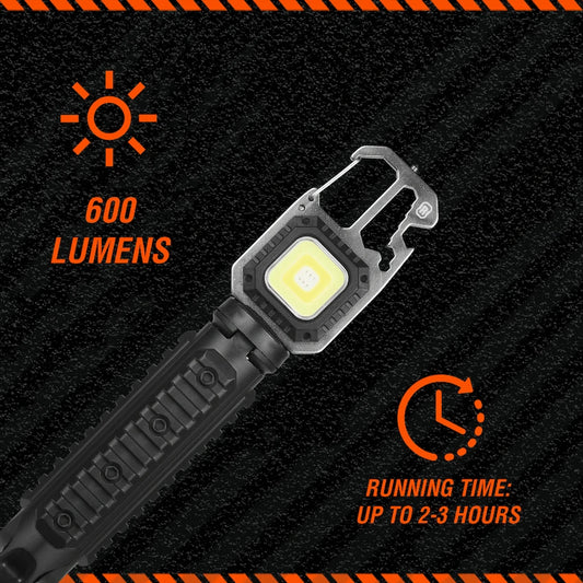 Rugged by Volkano Multi-Function Keychain Light with Tripod