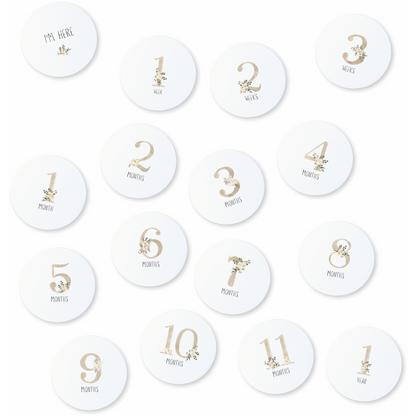 Echo Baby Milestone Cards - Floral