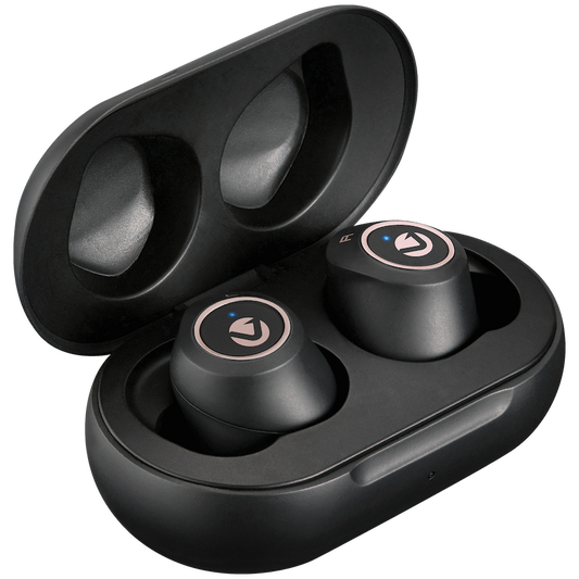 Volkano Taurus Series True Wireless Earphones with Charging Case - Black