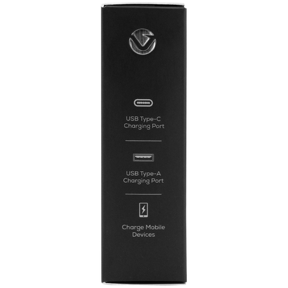 Volkano On-The-Go USB + Type-C 12w Car Charger - Black