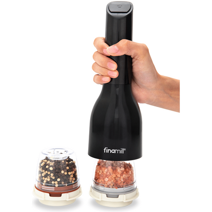 Finamill Battery-Operated Grinder - Midnight Black
