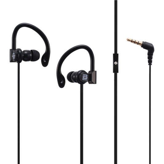 Bounce Break Series Hook-On Earphones - Black