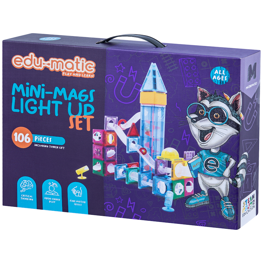 Edu-matic Mini-Mags Light Up Set 106 pieces