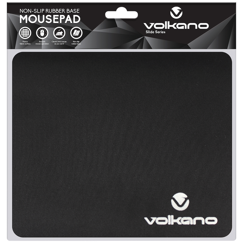 Volkano Slide Series Mouse Pad 220x180x3mm - Black