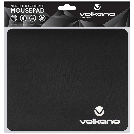 Volkano Slide Series Mouse Pad 220x180x3mm - Black
