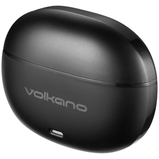 Volkano Pulse Series True Wireless Earphones with Charging Case - Black