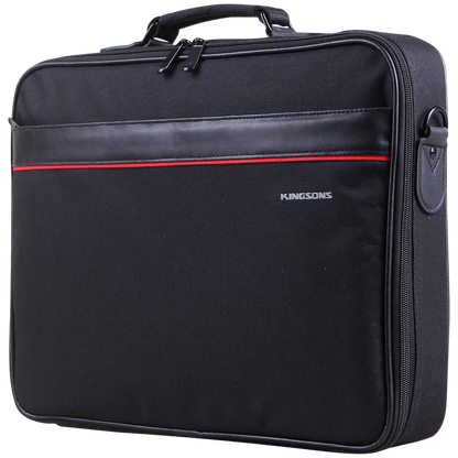 Kingsons 15.6" Black Shoulder Bag - Office Series