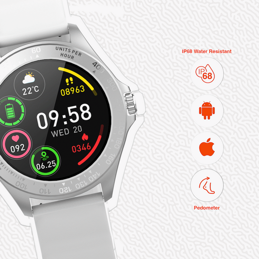 Volkano Vogue Series Fashion Smart Watch - White