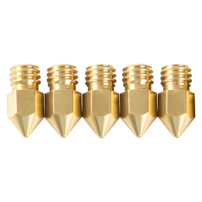 Creality M6 0.4mm Brass Nozzle - Big Head - 5 Pcs