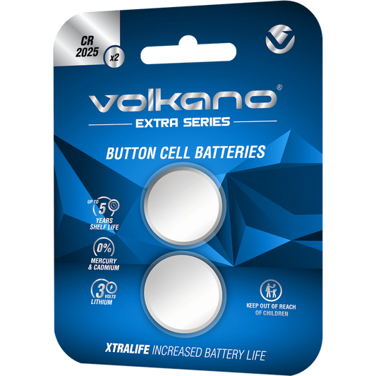 Volkano Extra Series CR2025 Pack of 2 Batteries