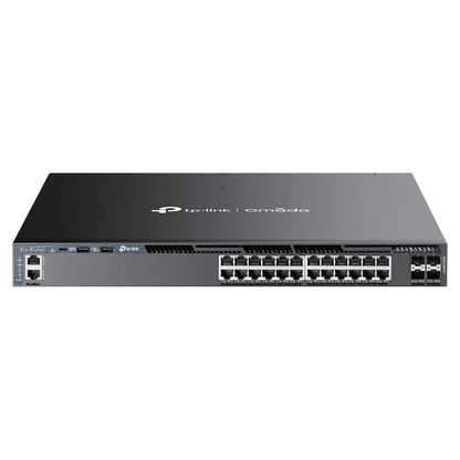 TP-Link Omada SG6428XHP 24-Port Gigabit Stackable L3 Managed PoE+ Switch with 4 10G Slots