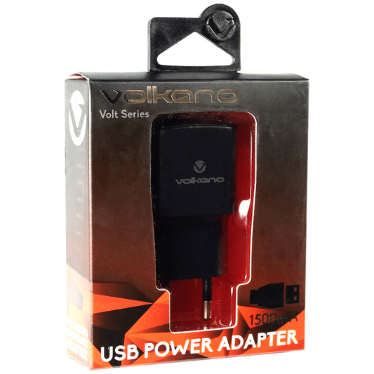 Volkano Volt M Series 2a USB Wall Charger - Black with Micro USB