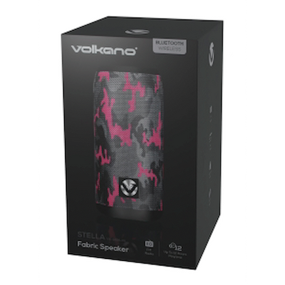 Volkano Stella Series Bluetooth Speaker - Pink Camo Design
