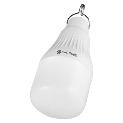 Switched Solar-Powered LED Light Bulb, Solar Panel Included