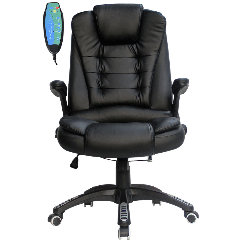Everfurn Auto High Back Massage Function Office Chair