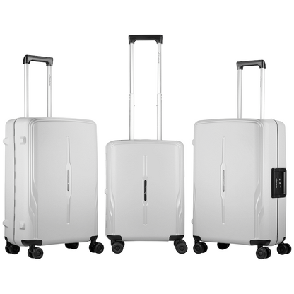 Travelwize Clipper PP 3Pc 4-Wheel Spinner Luggage Set Nardo Grey