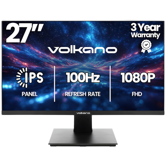 Volkano 27-inch Full HD IPS Monitor with HDMI/VGA, 100 Hz