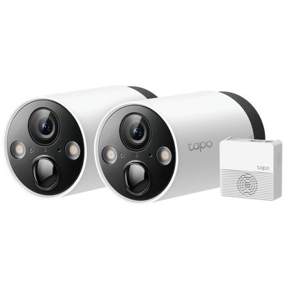 TP-Link Tapo C420S2 2K Smart Wire-Free Security Camera, 2 Camera System