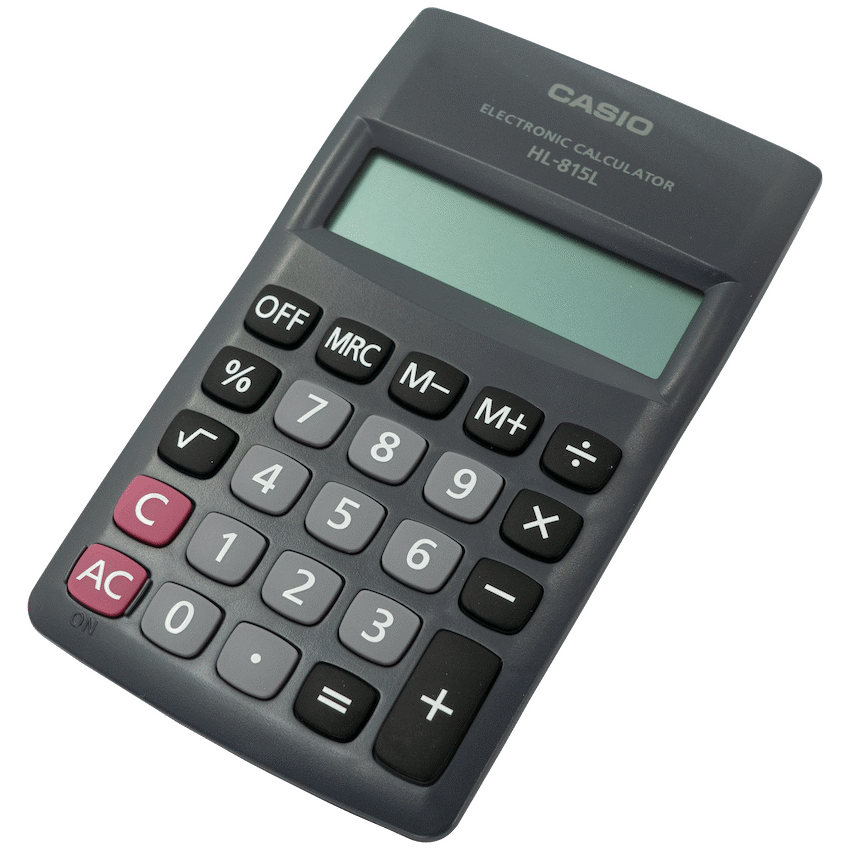 Casio HL 815 Pocket Calculator - Black