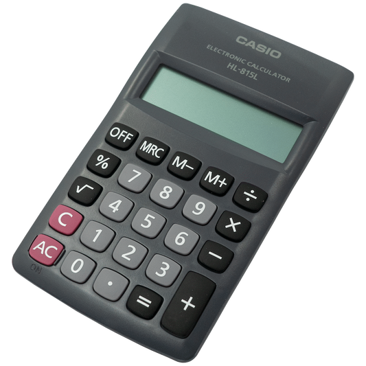 Casio HL 815 Pocket Calculator - Black