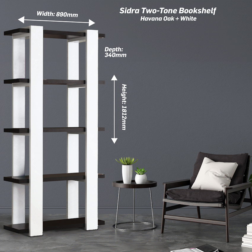 Everfurn Sidra Bookshelf