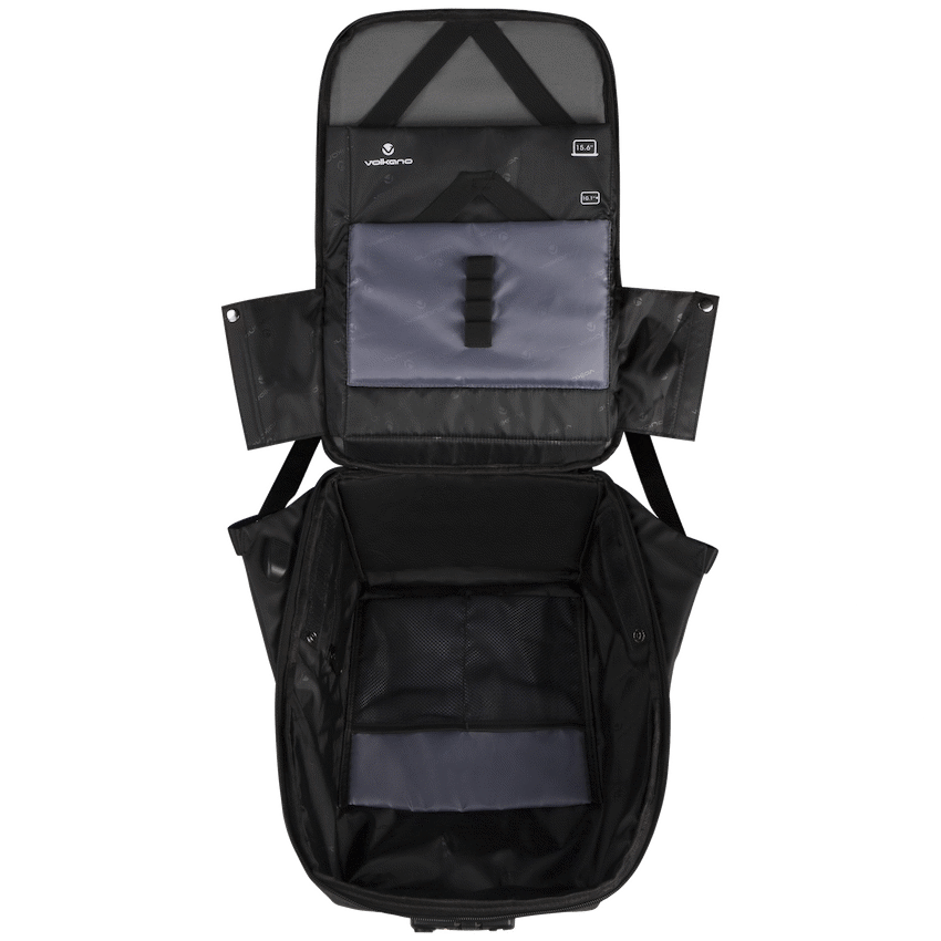 Volkano Smart Deux Laptop Backpack - Black/Lt Grey