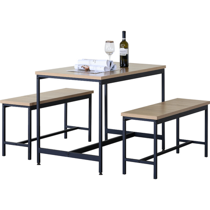Everfurn Gwen Dining Set - Oak