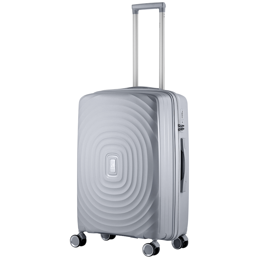 Travelwize Ripple PP 4-Wheel Spinner 65cm Luggage - Platinum