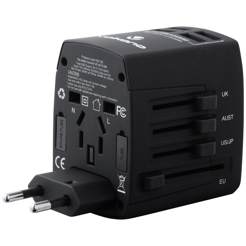 Volkano Worldwide Series travel adaptor plug with 4 USB charge ports