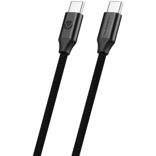 Volkano Weave Series Type-C to Type-C Cable 3m 60w - Black