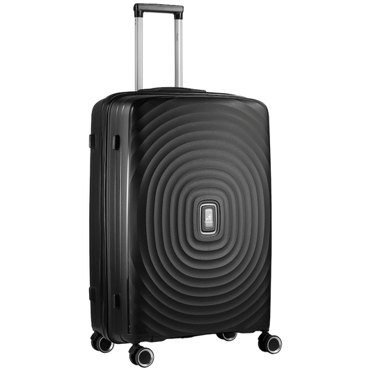 Travelwize Ripple PP 4-Wheel Spinner 75cm Luggage - Black