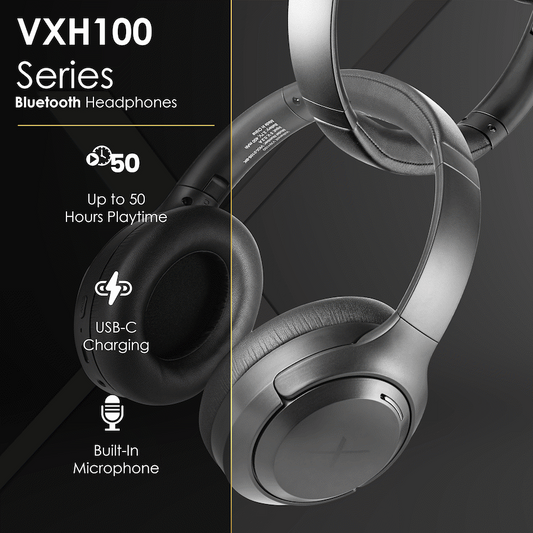 VolkanoX VXH100 Bluetooth Headphones with ANC  - Black