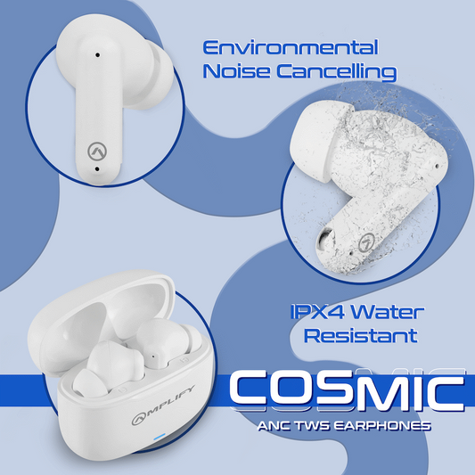 Amplify Cosmic Series ANC TWS Earphone - White