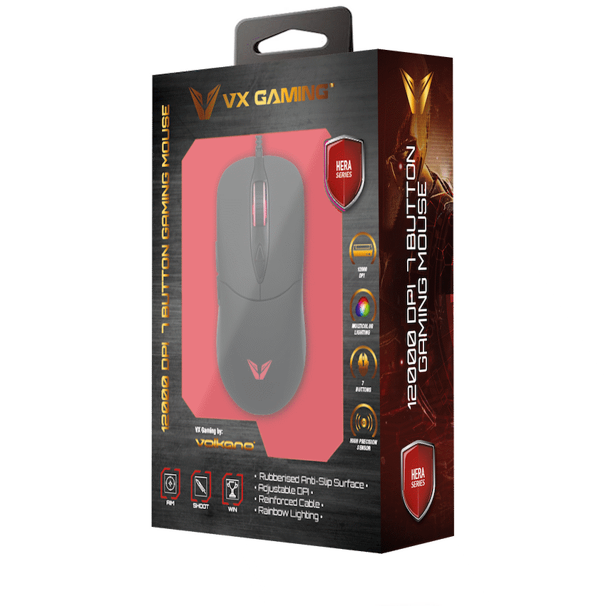 VX Gaming Hera Series 12000DPI 7-Button Gaming Mouse