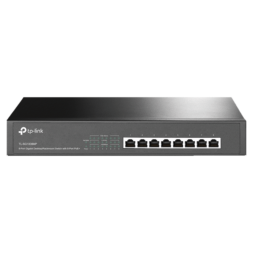 TP-Link TL-SG1008MP 8-Port Gigabit Desktop/Rackmount Switch with 8-Port PoE+