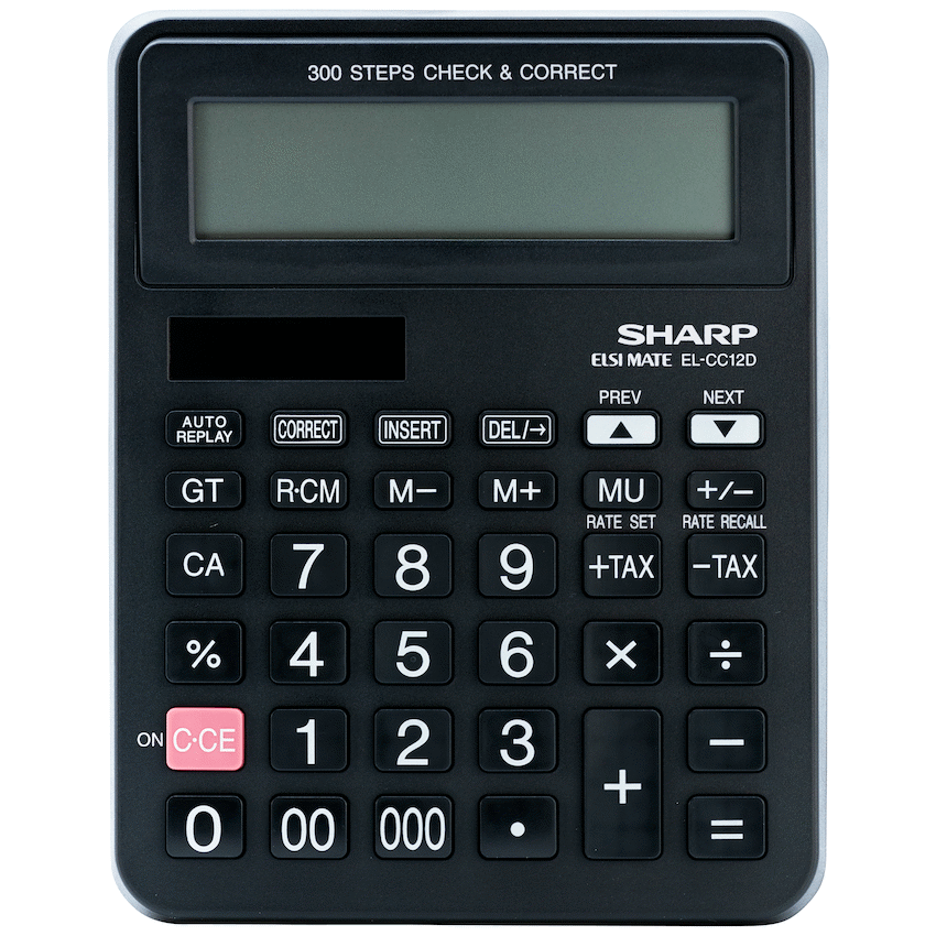 Sharp EL-CC12D Desk Calculator - CheckCorrect Tax