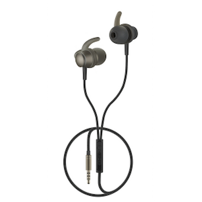 Volkano Titanium Series AUX Earphone - Gun Metal