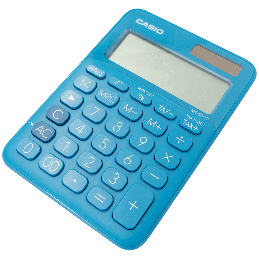 Casio MS-20UC - Desktop calculator 12 Digit - Blue