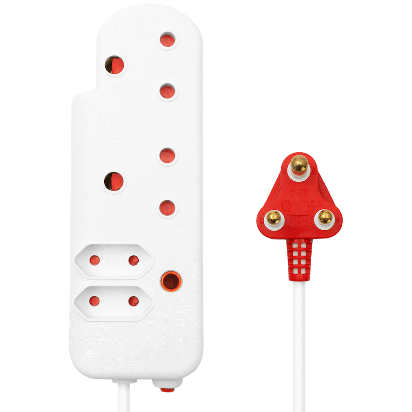 Ellies 4 Way Medium Surge Extension Lead -5M