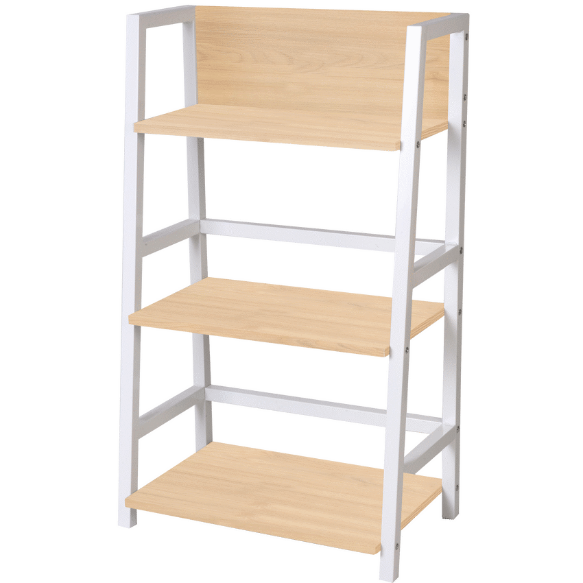 Everfurn Orchid Bookshelf with Powder-Coated Steel Frame