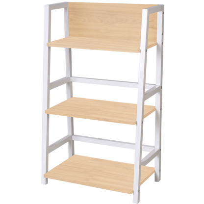 Everfurn Orchid Bookshelf with Powder-Coated Steel Frame