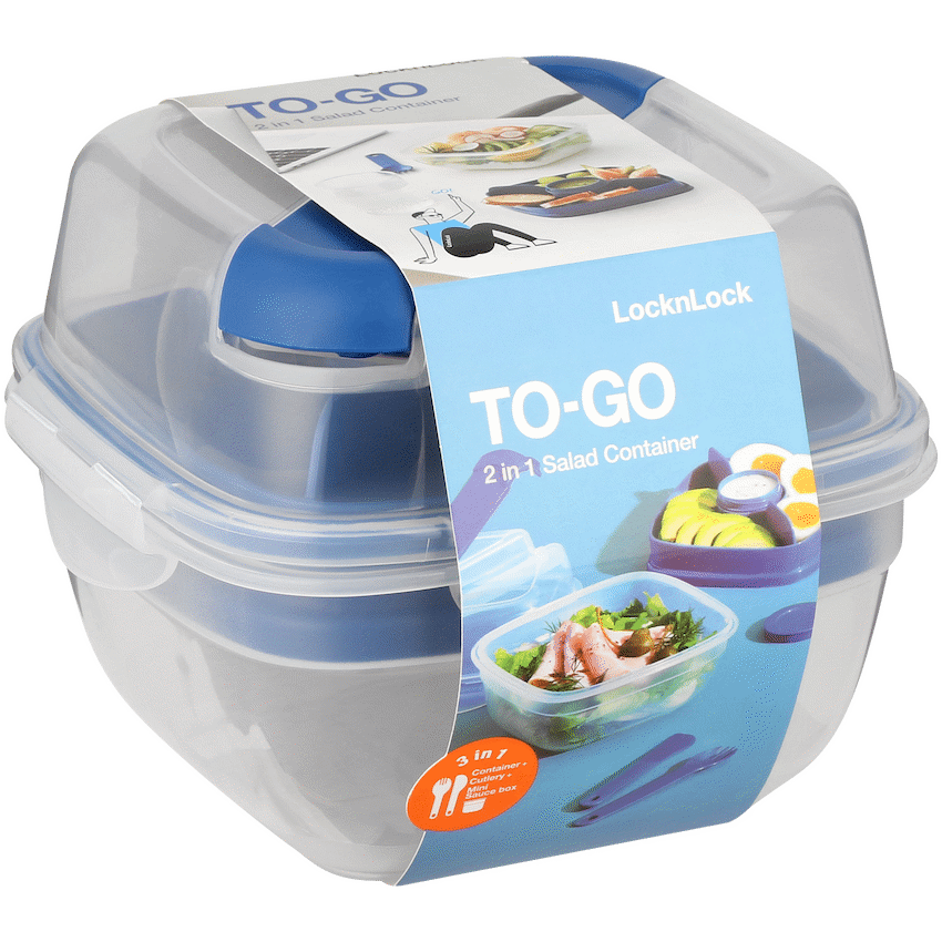 LocknLock To Go 3in1 salad box 950ml bl