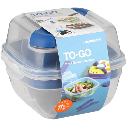 LocknLock To Go 3in1 salad box 950ml bl