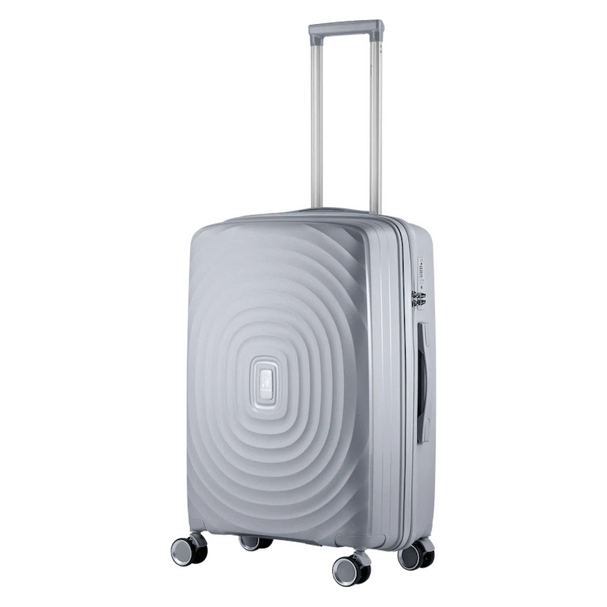 Travelwize Ripple PP 4-Wheel Spinner 3 Pc Luggage Set - Platinum