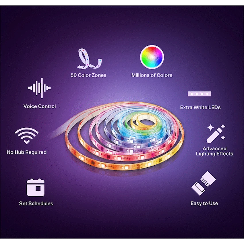 TP-Link Tapo Smart Wi-Fi Light Strip - Multicolor