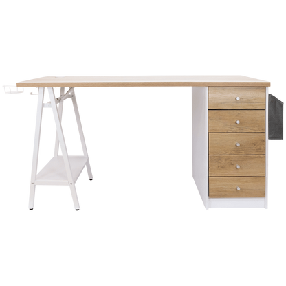 Everfurn Premium Milan Smart Office Desk, 2 x 3.1 USB Port