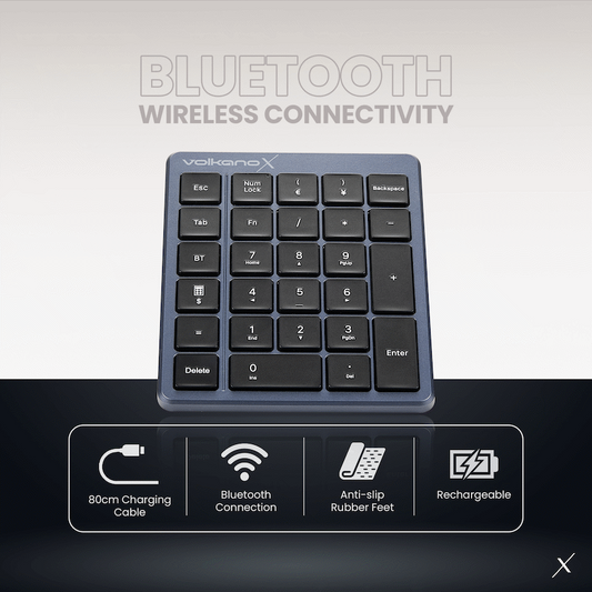 Volkano X Numeric Series Keypad With Scissor keys - Black