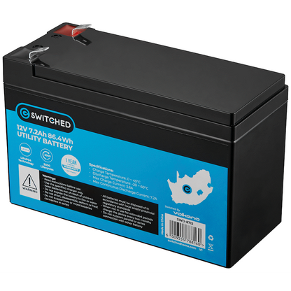Switched LiFePO4 Gate Motor/Alarm Battery